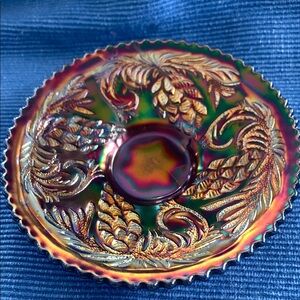 Fenton Pine Cone Carnival glass.  Vintage. 1910-1920